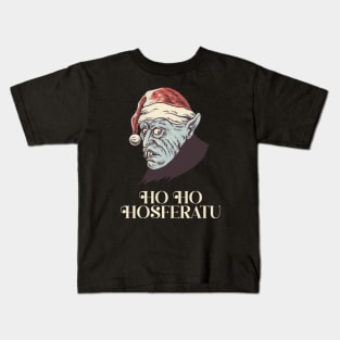 Ho Ho Hosferatu | Christmas Nosferatu | Santa Vampire Kids T-Shirt